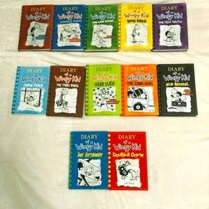 Diary of A Wimpy Kid books 1-12